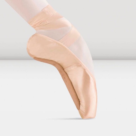 Bloch Tensus Demi-Pointe Shoes Flats S0155 Aspiration Demi Pink Satin Leather 5 - Picture 1 of 13